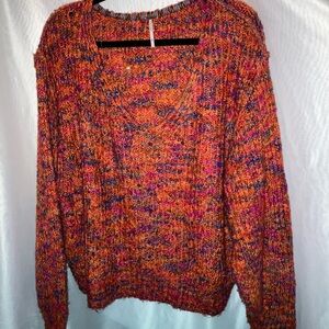 Free People Vibrant Knit Sweater